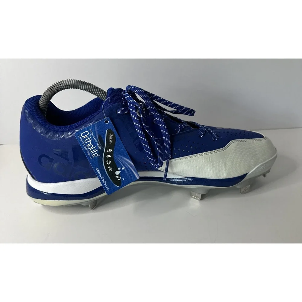 Adidas Men's Poweralley 4 Low Metal Baseball‎ Cleats Mens Size 14 W/ Tags Blue